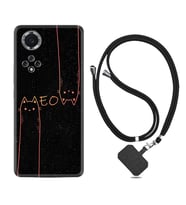 Huawei Nova Y70 Y90 Nova 9 SE  Kılıf Boyun Askılı Silikon Meow 1657