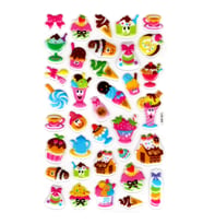 Sticker Kabartmalı Stiker Defter, Planlayıcı Etiket (lxk-005) - 22X14 cm - Şirin Dondurmalar