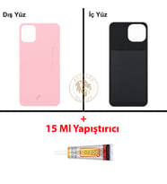 Reeder Yapıştırıcı S23 Max Pro Açık Pembe Yapıştırıcı B-7000 Yapıştırıcı Arka Kapak Arka Cam Batarya Kapağı Lazer Kesim Kapak Pil Kapağı Back Cover