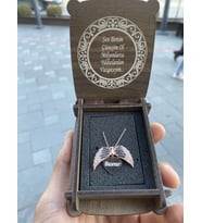 Melek Kanadı Rose Kolye 925ayar Gümüş Özel Ahşap Kutulu