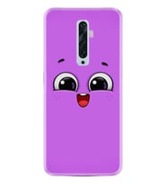 Oppo Reno 2Z 4 Lite 4 Pro 5 6 7 A31 Kılıf Desemli Silikon Purple Sweety 1717
