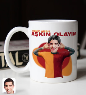 BK Gift Kişiye Özel Aşkın Olayım Karikatürlü Beyaz Kupa Bardak-1, Babaya Hediye, Arkadaşa Hediye, Aşkın Olayım