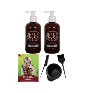 Jeans Color Saç Boyası Gün Batımı 250ml 2ad, Saç Açıcı ve Fluweel Boya Kabı Seti