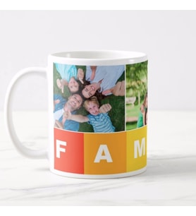 Kişiye Özel Fotoğraflı Family Porselen Kupa Bardak