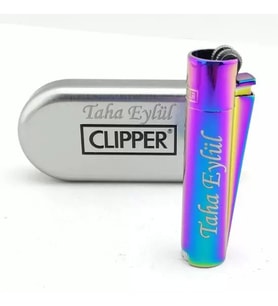 İsme Özel Clipper Çakmak Gökkuşağı