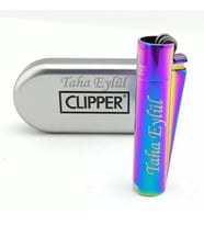 İsme Özel Clipper Çakmak Gökkuşağı