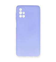 Samsung Galaxy M51 Kılıf First Silikon - Lila