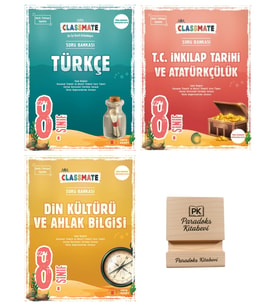 Okyanus LGS 8. Sınıf Classmate Türkçe İnkılap ve Din Kültürü Soru Bankası 3lü Set+ Telefon Standı