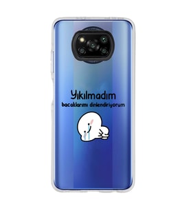 Poco X3 PRO / X3 NFC Uyumlu Yıkılmadım Tasarımlı Şeffaf Telefon Kılıfı