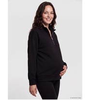 LCW Comfort Siyah Dik Yaka Soft Touch Kadın Sweatshirt