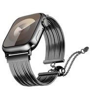 Apple Watch 10 46mm Uyumlu Zore KRD-137 Metal Hasır Kordon