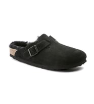 Birkenstock Boston Fell VL Laf Kadın Ev Terlik Siyah 259883