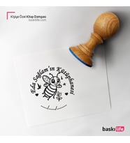 Arı Kişiye Özel Kitap Damgası Kitap Mührü Kaşe Kitap Mühür Özel Damga 459
