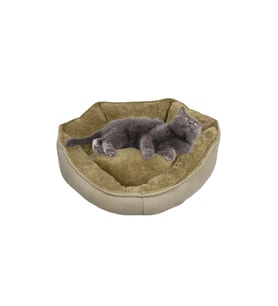 Yumuşak Silinebilir Kedi ve Köpek Yatağı, 55 cm, Kahverengi