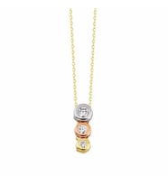 Tektaş Altın Kolye Tria 14K Gold
