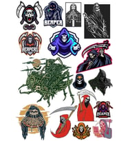 İskelet Sticker Set 15 Parça Telefon, Tablet, Defter, Laptop Sticker