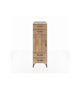 Kronos Dolap 2 Raflı 4 Çekmeceli Tek Kapaklı 44x59x134 Aytaşı-Çam