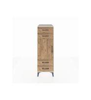 Kronos Dolap 2 Raflı 4 Çekmeceli Tek Kapaklı 44x59x134 Aytaşı-Çam