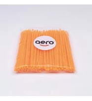 Aero Çuvaldız Plastik Dar Delik Kısa 12,5 cm (100 Adet) Turuncu