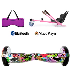 Citymate Elektrikli Kaykay Hoverboard Akıllı Denge 6.5 Inch + HoverKart + Çanta EXTREM PAKET D04