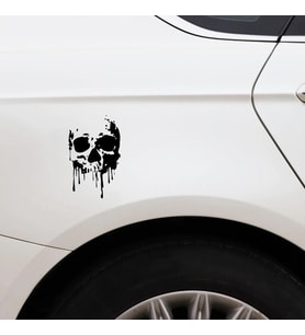 Kuru Kafa Araba Sticker Etiket Yapıştırma 15CM