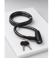 Anahtarlı Çelik Halat Kilit 12 Mm Güçlü Bisiklet Kilidi 80 Cm Pvc Kaplamalı Elektrikli Scooter Moto