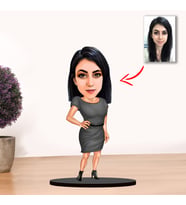 Kisiye Özel Karikatür Kadın Biblo MODEL 5