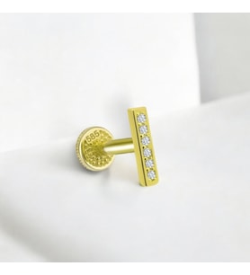 Glorria Altın I Harfi Tragus Piercing