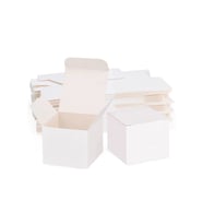 Düğün , Nişan , Kına İçin Kraft Mini Hediye Kutusu 6x6x6 Cm 50 Adet
