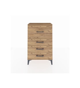 Arges Komodin 4 Çekmeceli 60x30x96 Çam-Çam