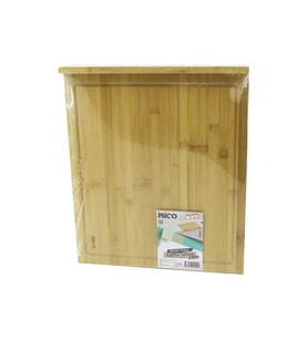 İ22-240 38x45cm Ahşap Bambu Kesim Panosu  Kesme Tahtası