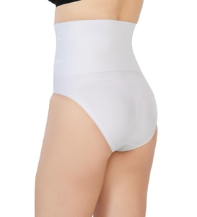 BEYAZ MI Emay 2090 Önü Dantelli Yüksek Bel Slip Korse