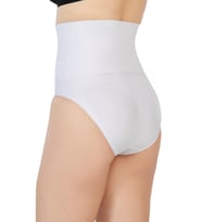 BEYAZ MI Emay 2090 Önü Dantelli Yüksek Bel Slip Korse