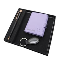 Signator D301 İsme Özel Set - Deri Kartlık + Anahtarlık  + Kalem Seti  İsme Özel Hediyelik Set (Karışık)