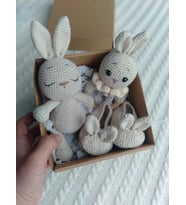 Hoşgeldin Bebek Unisex Yenidoğan Bebek Seti Amigurumi Hediye Kutulu