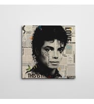 Michael Jackson Kare Kanvas Tablo