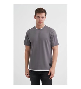 Cazador Regular Fit Koyu Gri Erkek T-Shirt 40030
