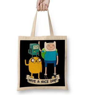 Adventure Time Finn Jake Bmo Bez Çanta Uzun Saplı