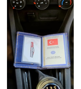 Hakiki Deri Ruhsatlık Erkek Kadın Cüzdan