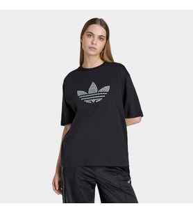 adidas KC7861 PEARL TEE Kadın Tişört (Siyah)