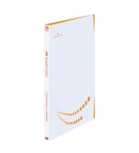 FABER-CASTELL SUNUM DOSYASI A4 ÇİFT RENK KAPAK TURUNCU 20Lİ (220104)