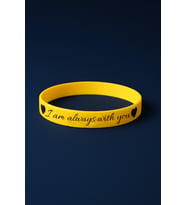 “I Am Always With You” Kalpli Kadın Erkek Silikon Bileklik – Sevgiliye Anlamlı Hediye