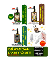 3'lü Aromatik Yağ Seti/*hint, Tatlı Badem, Biberiye* (120 ML) %100 Saf Ve Doğal (HEDİYELİ ÜRÜN)