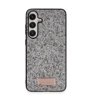 Samsung Galaxy A55 5g Bright Simli Kapak - Gümüş