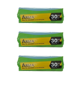 Arma Naylon Tadilat Boya Koruyucu Örtü Poşet Folyo - 30 m2 - 3 Paket (Beyaz)