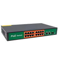 Powermaster POE16FE+2GE+1SFP 300W 10 100 1000 MBPS Gigabit Ethernet Switch Poe 16 Port