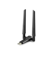 Usb Wıfı Adaptor 2.4Ghz&5Ghz Aıc8800D Ax1800 Wifi6 Siyah UAX04