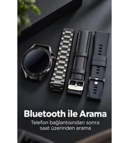 Adım Sayar Özellikli Dokunmatik Ekranlı Şarjlı Akıllı Saat