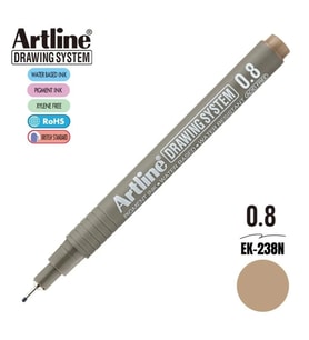 ARTLINE 238N DRAWİNG SYSTEM ÇİZİM KALEMİ 0.8 mm PALE GREY