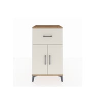 Hyperion Komodin Tek Raflı Tek Çekmeceli 2 Kapaklı 60x44x106 Çam-Aytaşı